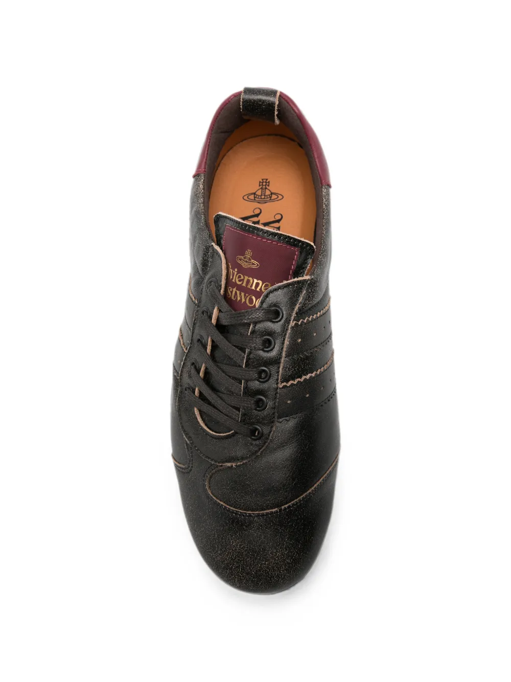 Vivienne Westwood Drunken Trainer leather sneakers Zwart