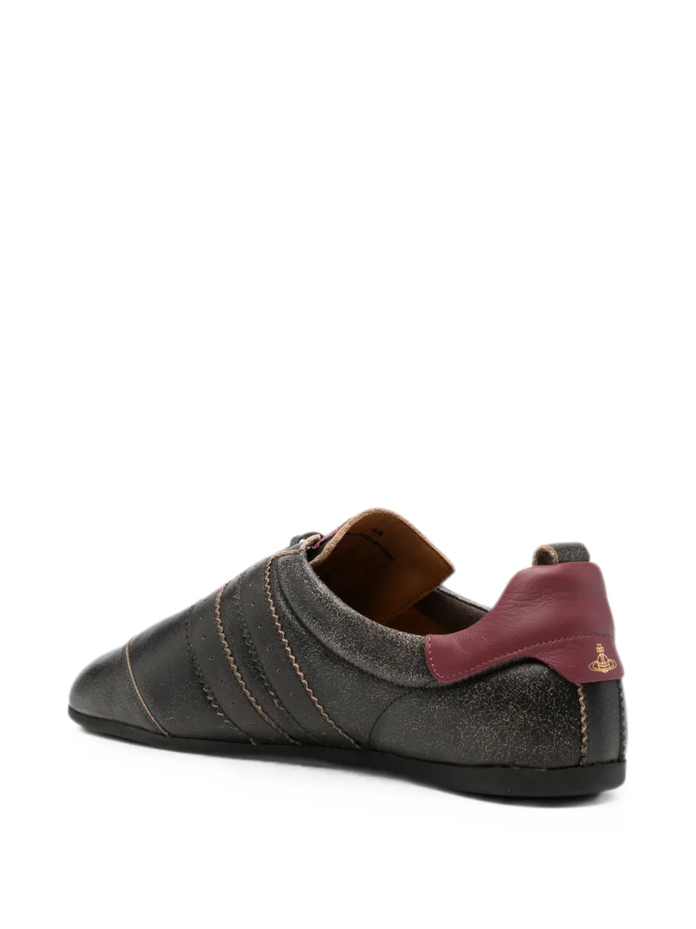 Vivienne Westwood Drunken Trainer leather sneakers Zwart