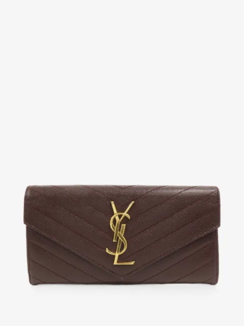 Saint Laurent Pre-Owned Cassandre quilted wallet
