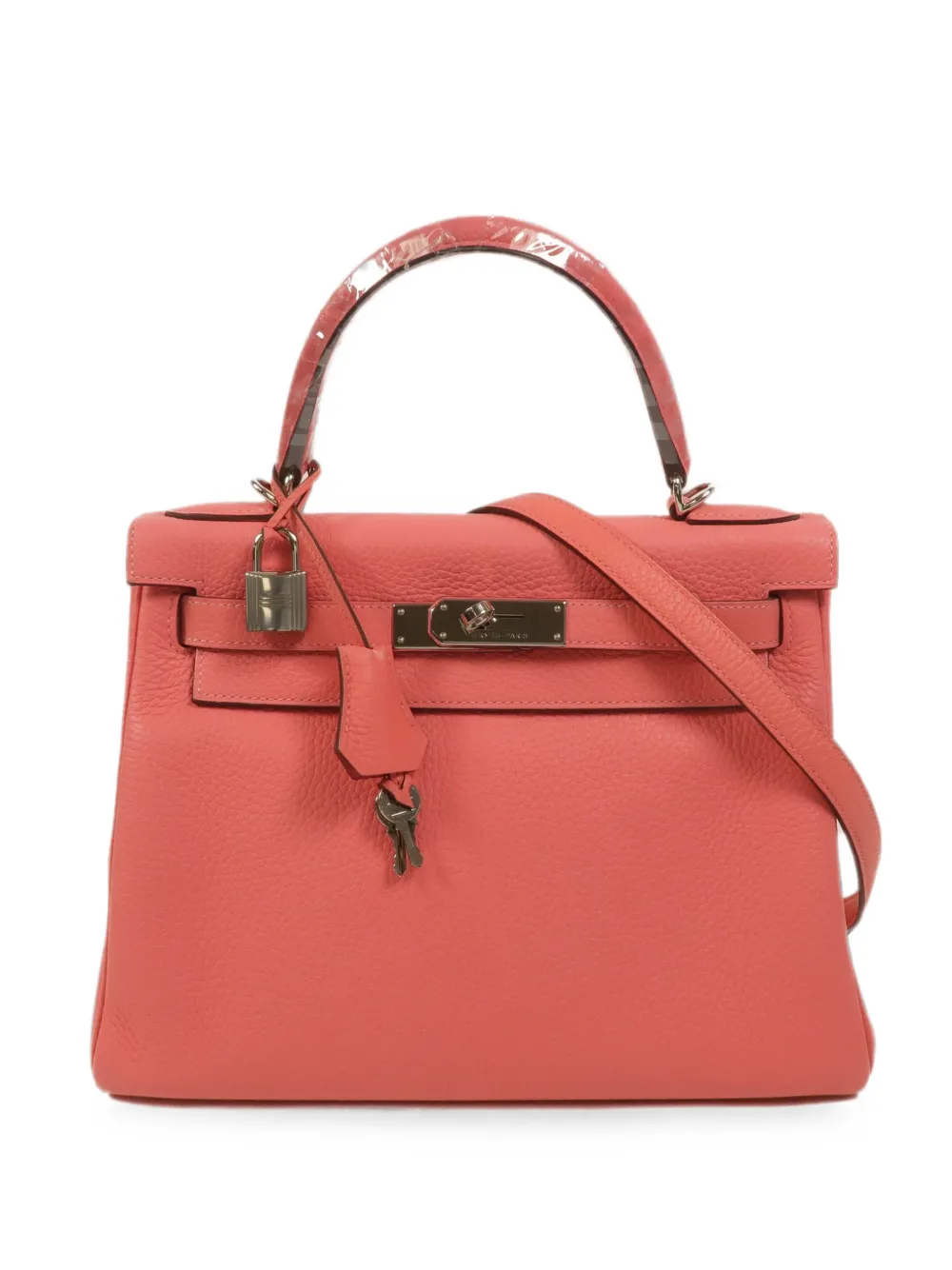Hermès Pre-Owned 28 Kelly leather tote bag - Pink