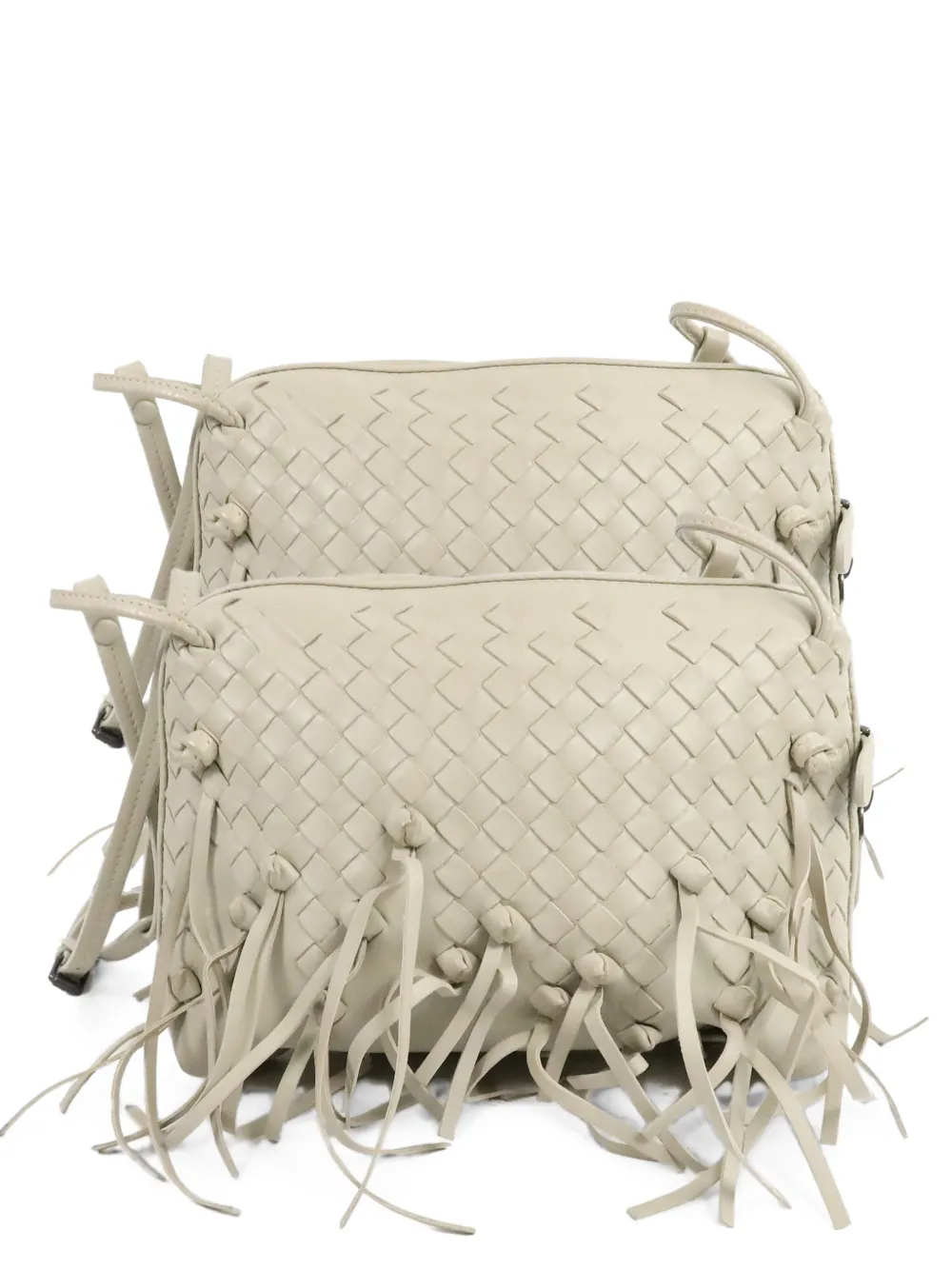 Bottega Veneta Pre-Owned Intrecciato Nodini shoulder bag - Neutrals