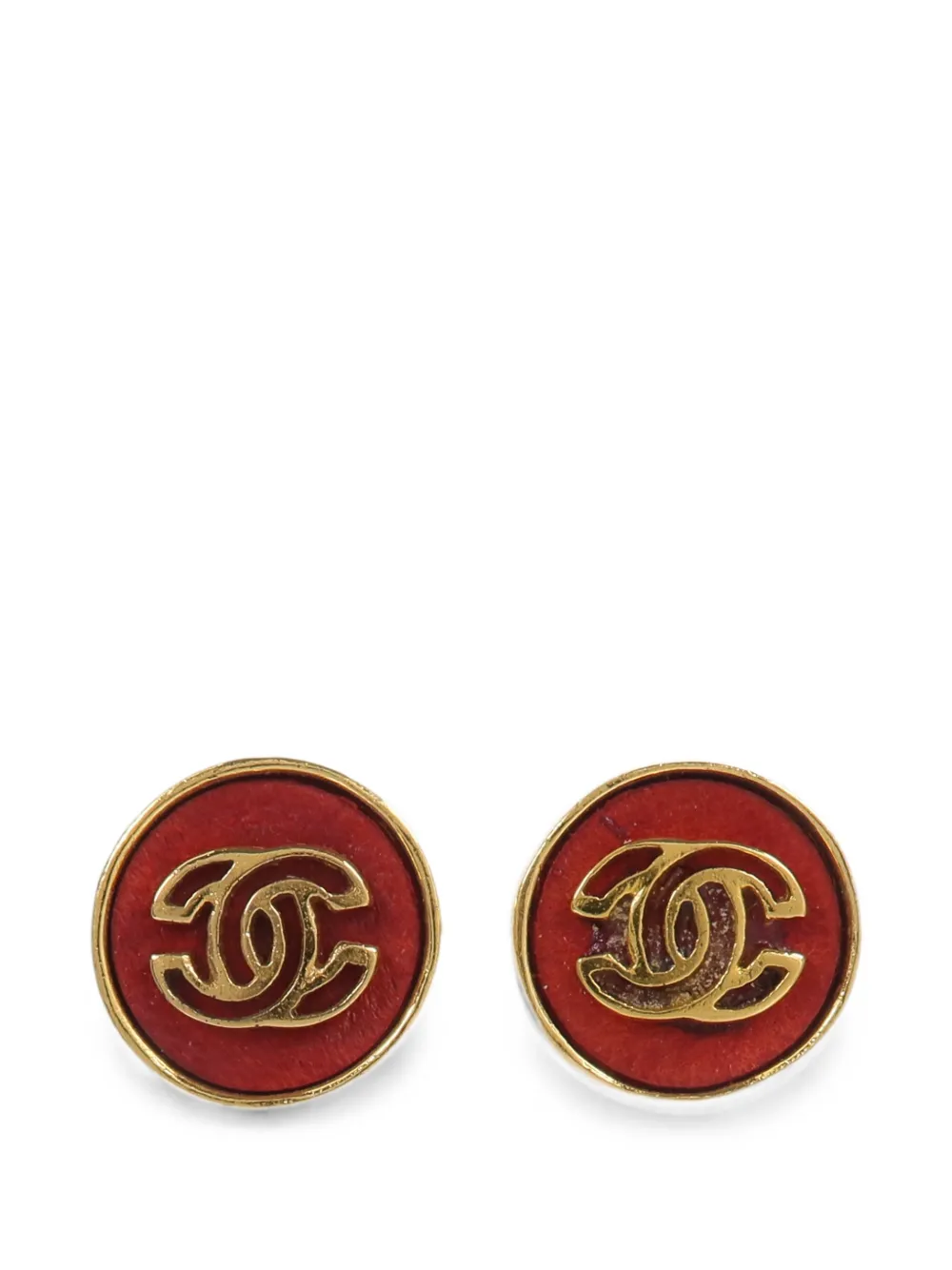 CHANEL Pre-Owned CC turn-lock earrings - Oro