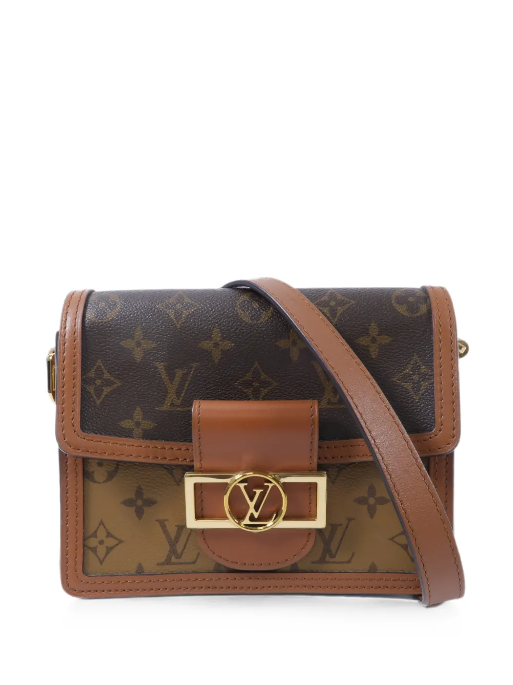 Louis Vuitton Pre-Owned Mini Dauphine Monogram Reverse shoulder bag - Marrone