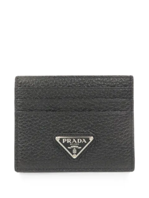 Prada Pre-Owned triangle logo card holder