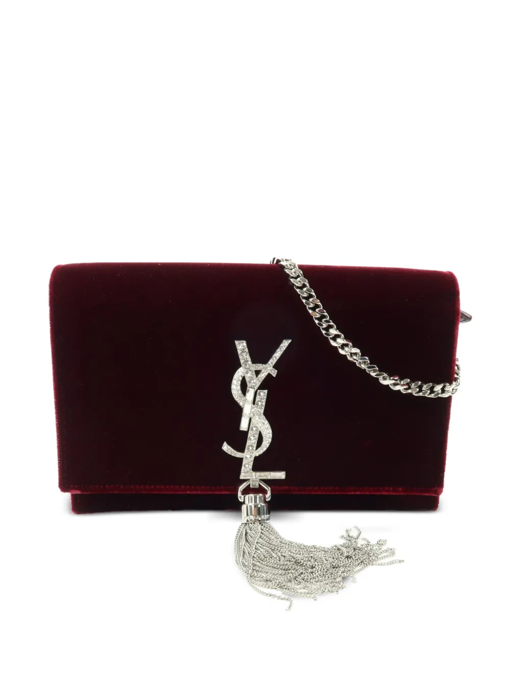 Saint Laurent Pre-Owned Tassel chain shoulder bag - Rosso
