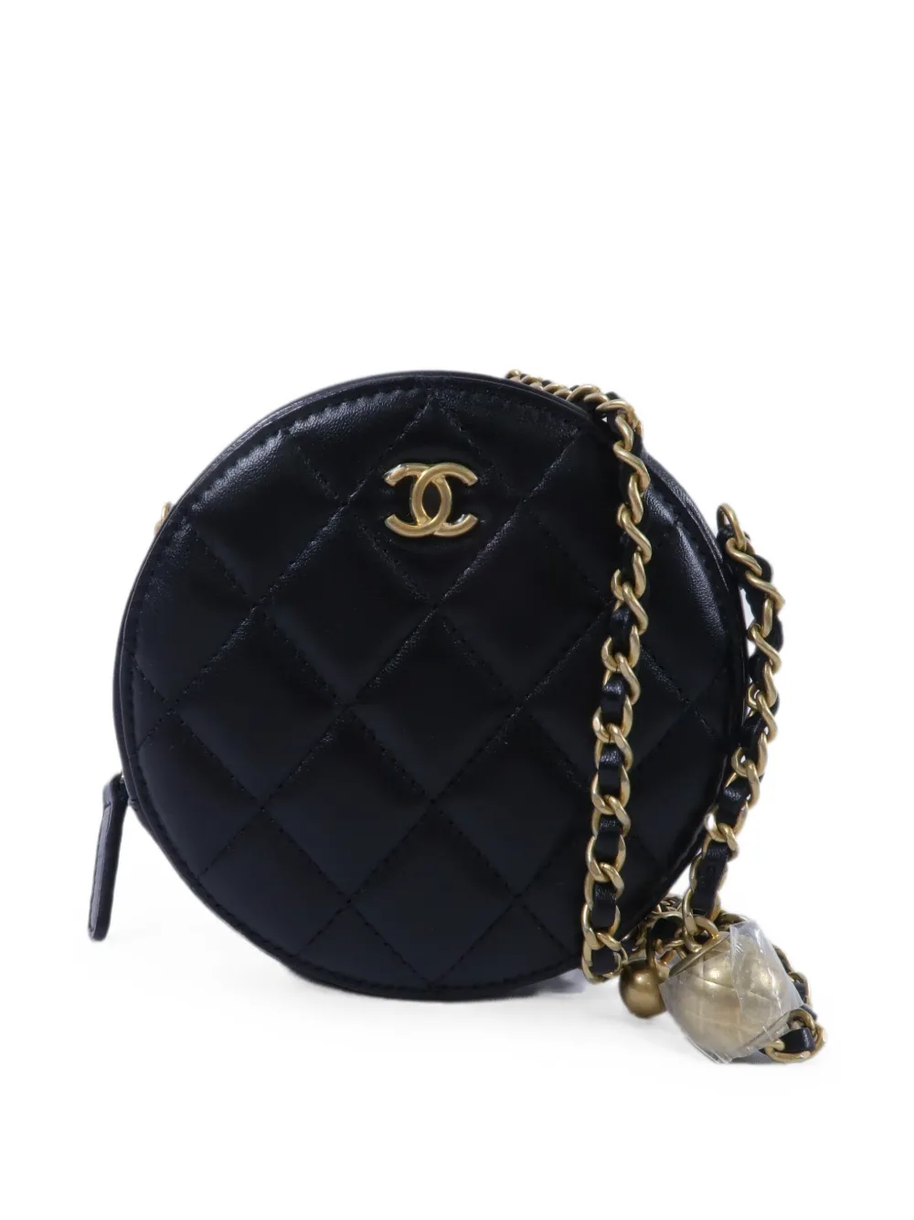 CHANEL Pre-Owned Pearl Crush Round mini bag - Nero