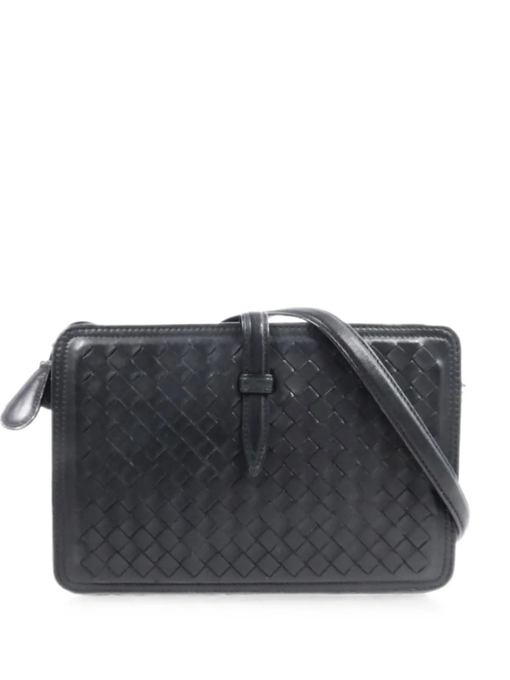 Bottega Veneta Pre-Owned Intrecciato Veneta shoulder bag - Black