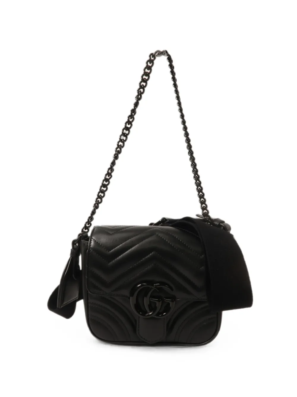Gucci Pre-Owned GG Marmont matelassé shoulder bag - Nero