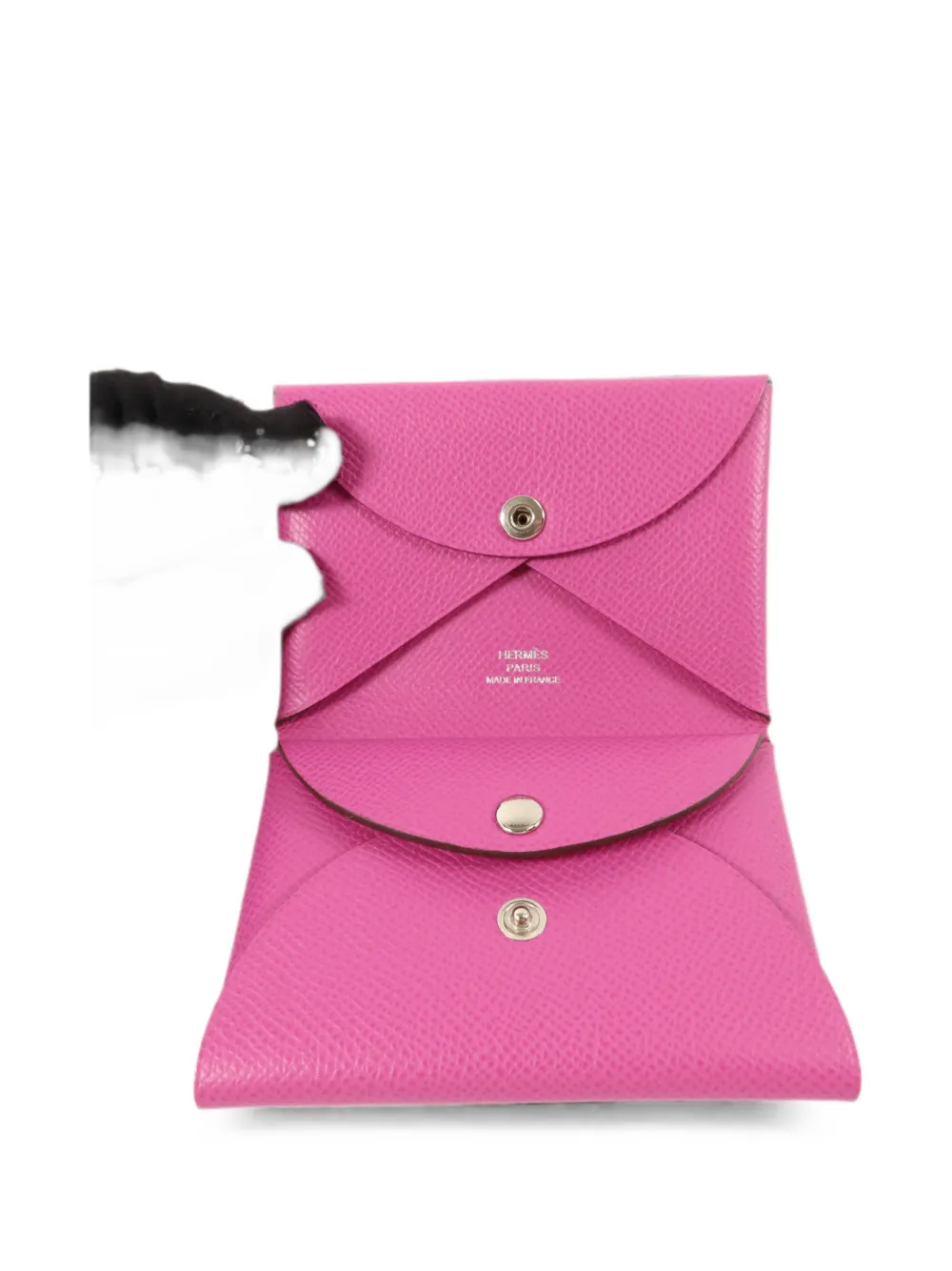 Hermès Pre-Owned Calvi Duo card holder - Pink