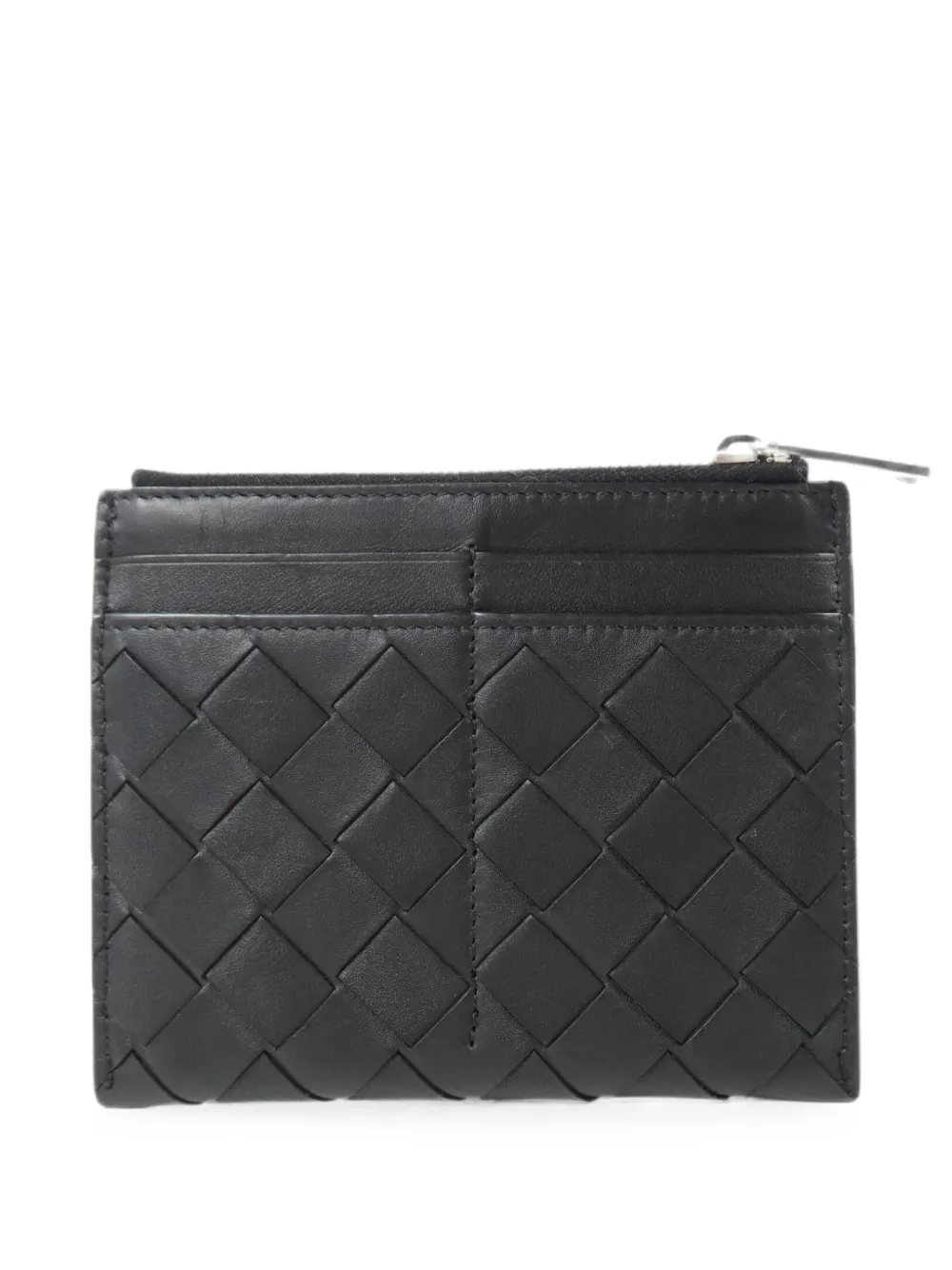 Bottega Veneta Pre-Owned Intrecciato card case - Schwarz