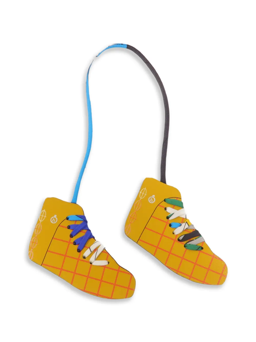 Hermès Pre-Owned Everlisse Chevre Mysore sneakers charm - Giallo