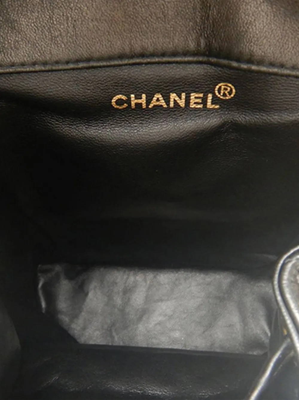 Pre-owned Chanel 1996-1997 Medium Quilted Lambskin Duma Backpack In Black