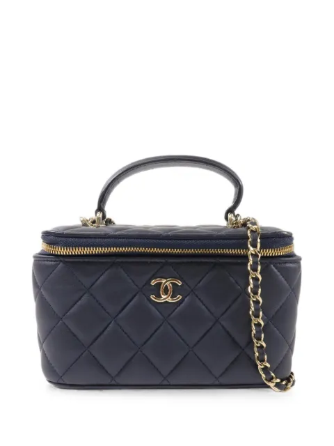 CHANEL Pre-Owned quilted CC vanity case shoulder bag