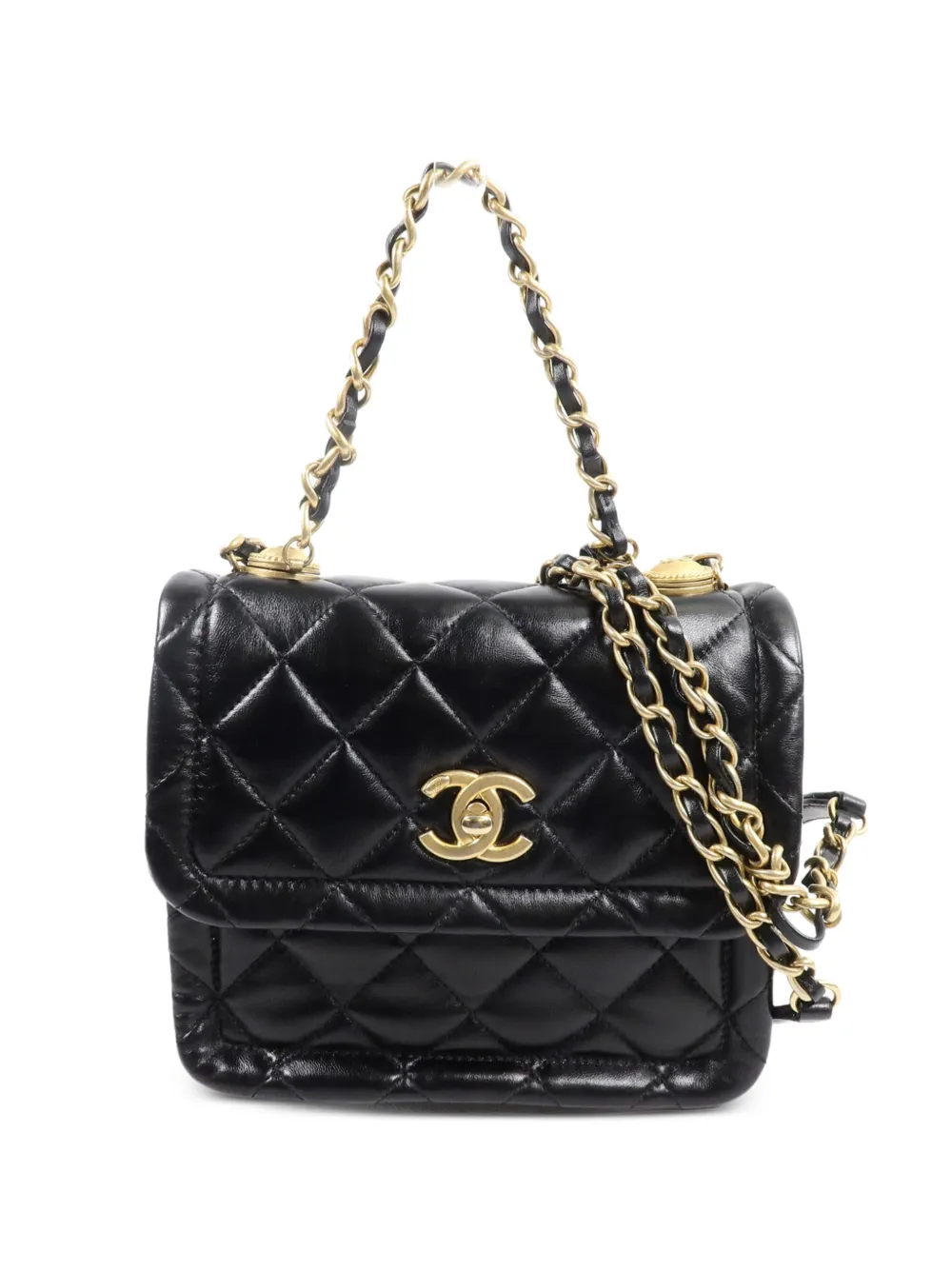 CHANEL Pre-Owned Coco Mark square shoulder bag - Schwarz