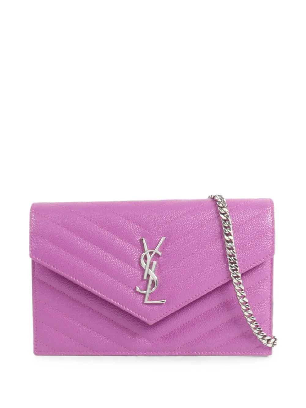 Saint Laurent Pre-Owned Cassandra envelope chain wallet - Purple