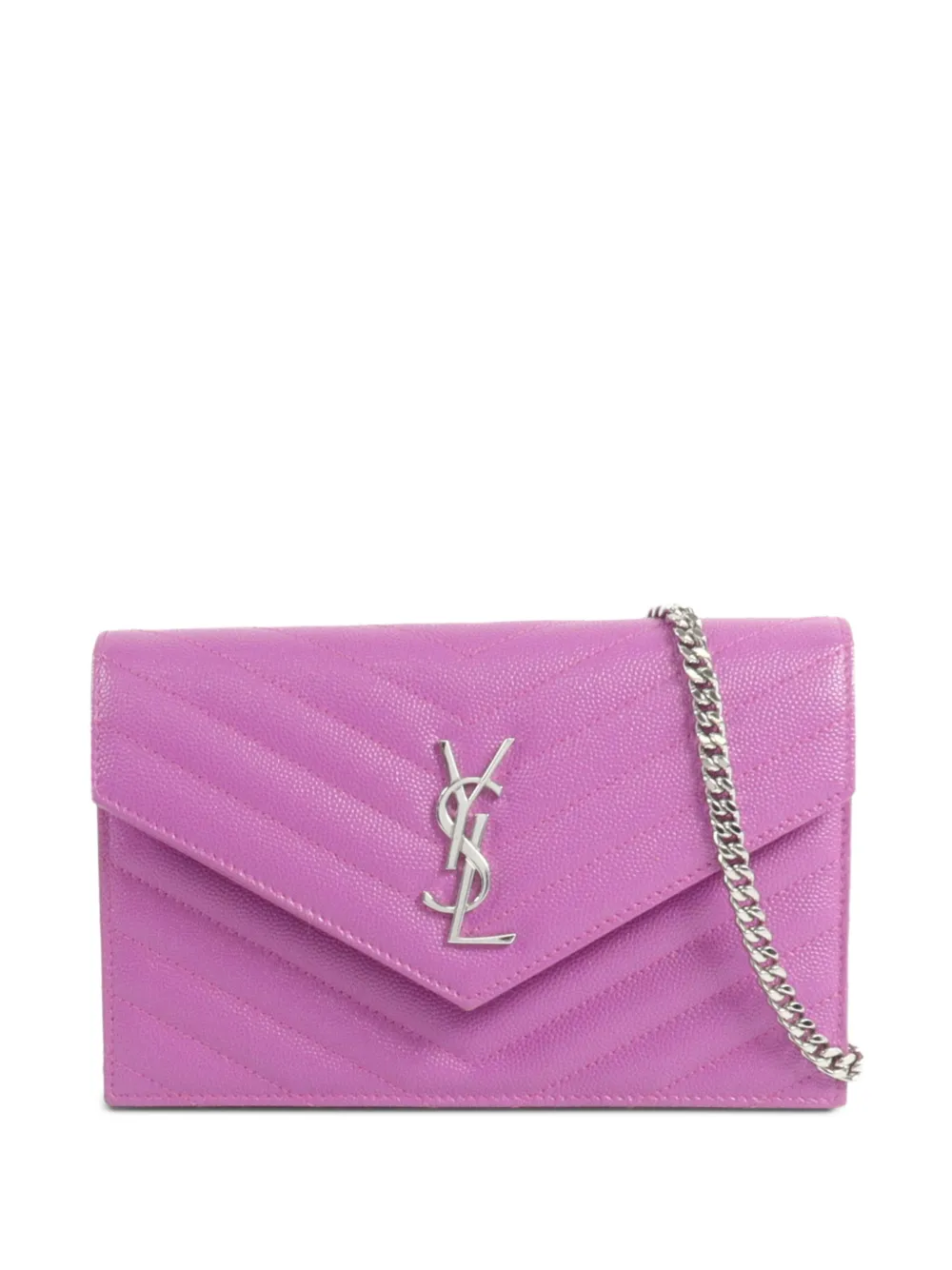 Saint Laurent Pre-Owned Cassandra envelope chain wallet - Viola
