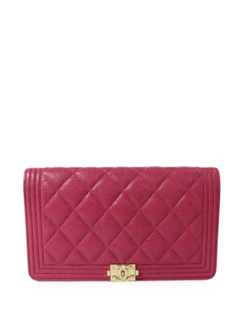 CHANEL Pre-Owned portefeuille matelassé Boy Chanel