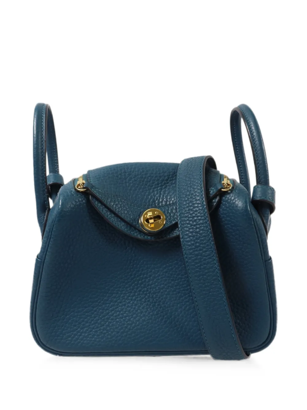 Hermès Pre-Owned Mini Lindy cross body bag - Blue