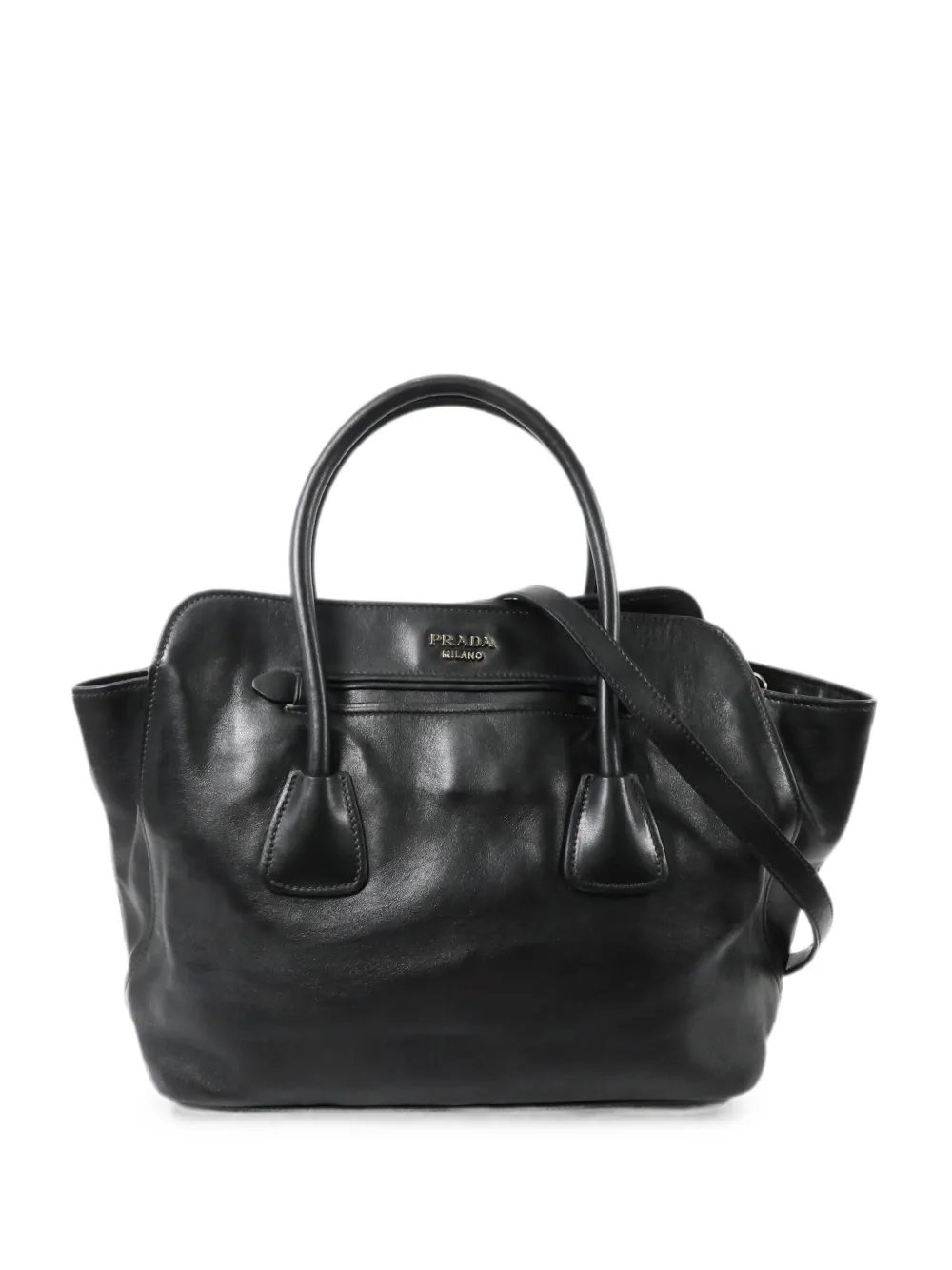 Prada Pre-Owned Militare leather tote bag - Schwarz