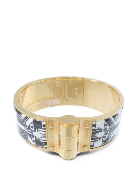 Hermès Pre-Owned Charniere enamel bangle bracelet