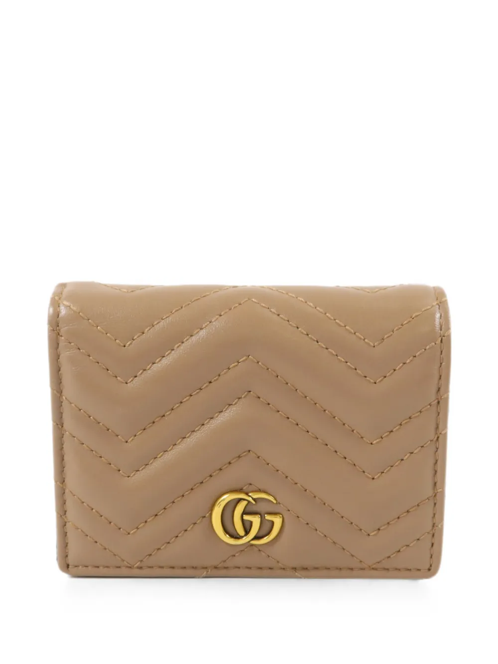 Gucci Pre-Owned GG Marmont bifold wallet - Neutrals
