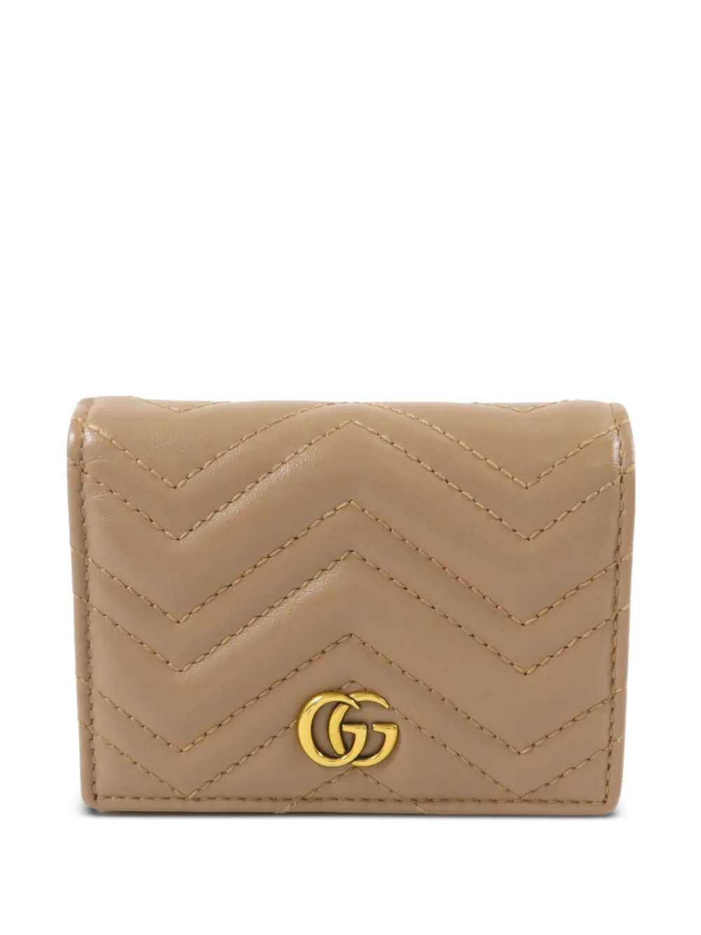 Gucci Pre-Owned GG Marmont bifold wallet - Nude