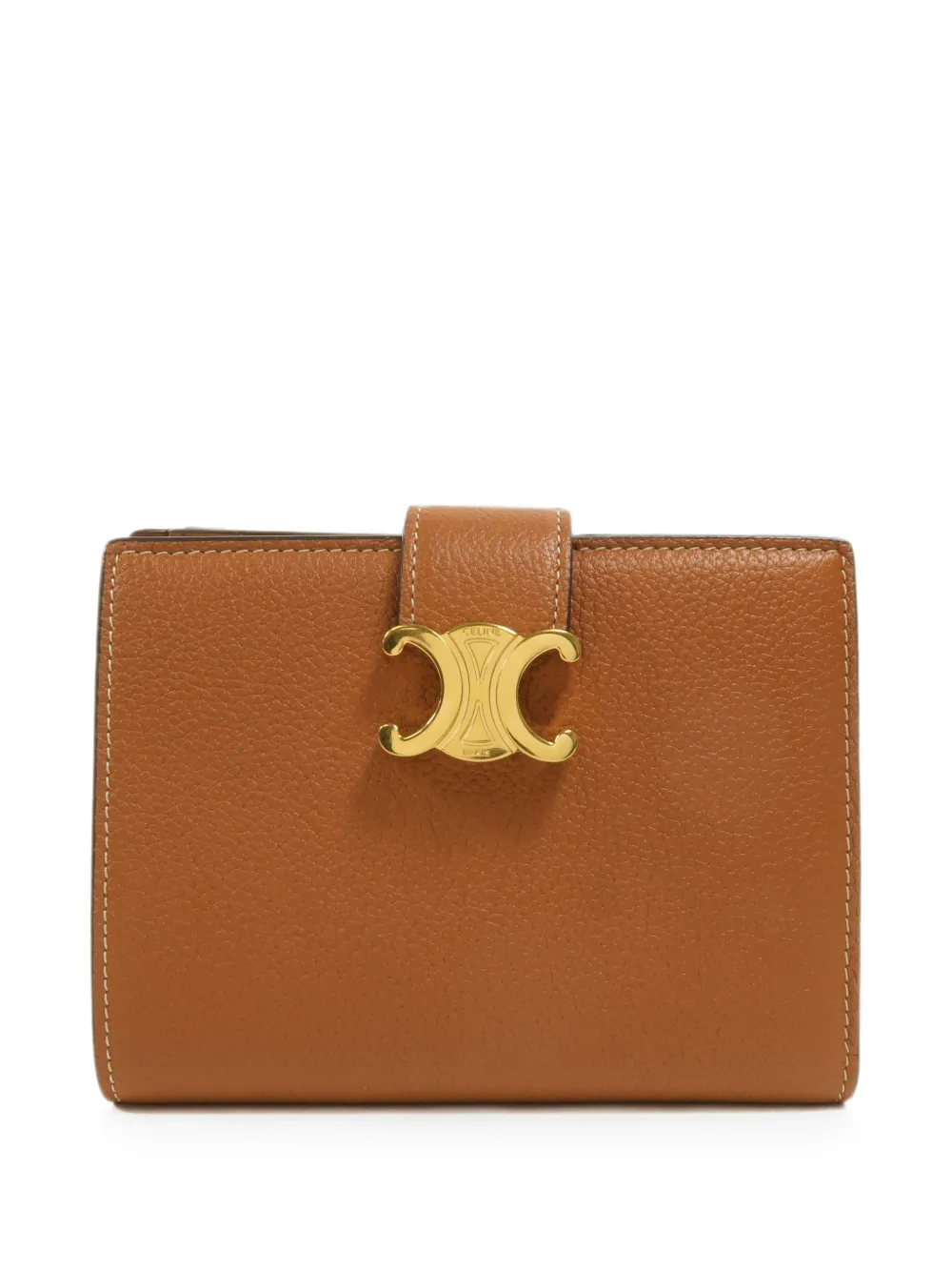 Celine Pre-Owned medium Triomphe strap wallet - Brown