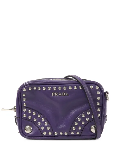 Prada Pre-Owned studded leather shoulder bag