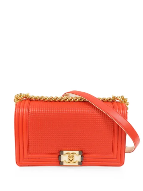 CHANEL Pre-Owned Boy Chanel textured shoulder bag
