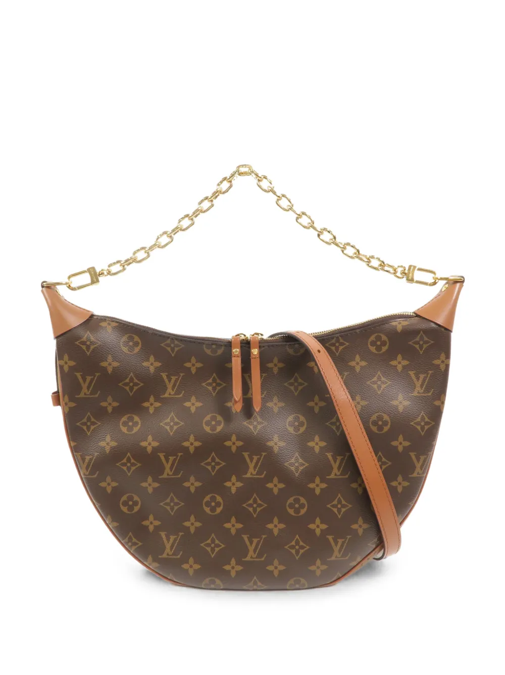 Louis Vuitton Pre-Owned Monogram crescent-shape hobo shoulder bag - Marrone