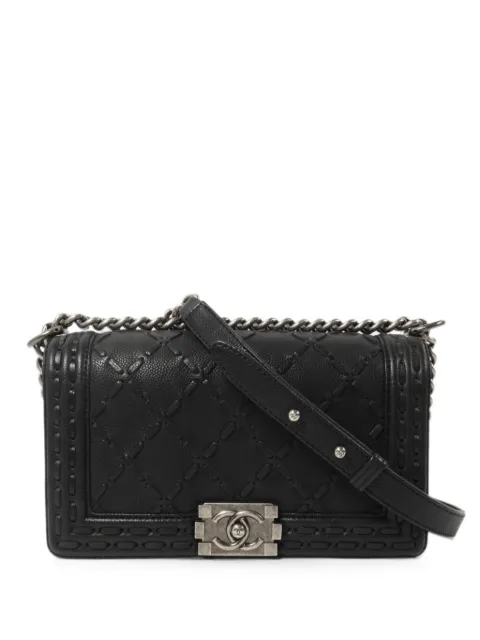 CHANEL Pre-Owned Boy 25 diamond-quilted cross body bag