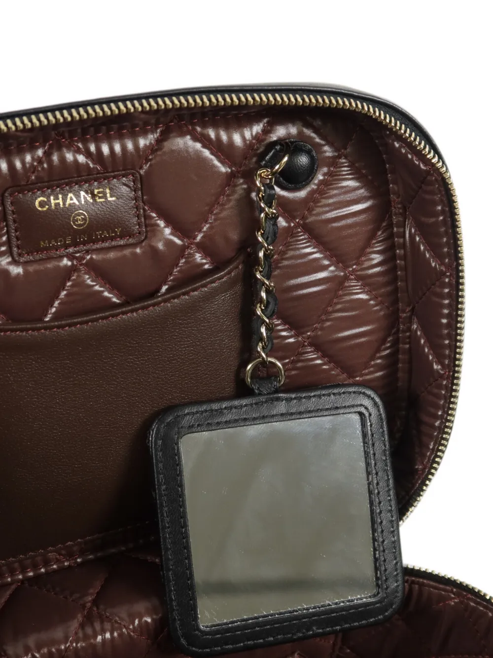 CHANEL Pre-Owned CC toilettas met logo-detail en diamantvormig quiltwerk Zwart