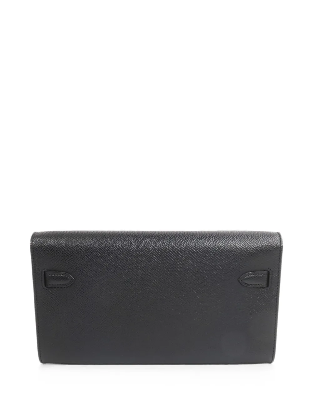 Hermès Pre-Owned Kelly To Go grained clutch bag Zwart