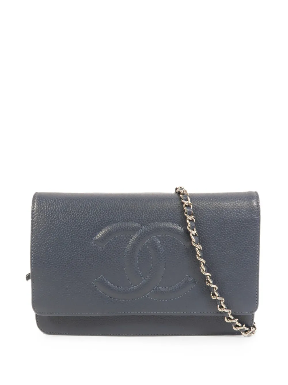 CHANEL Pre-Owned CC logo-detail chain mini bag - Blu