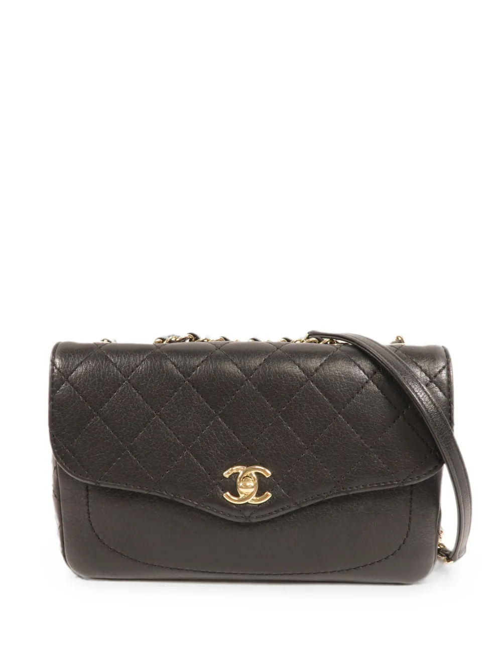 CHANEL Pre-Owned CC turn-lock diamond-quilted cross body bag - Nero