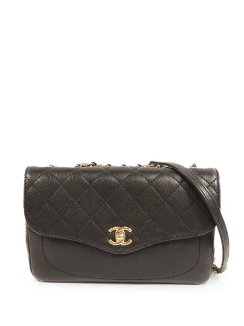 CHANEL Pre-Owned CC turn-lock diamond-quilted cross body bag