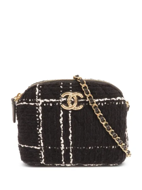 CHANEL Pre-Owned CC tweed shoulder bag