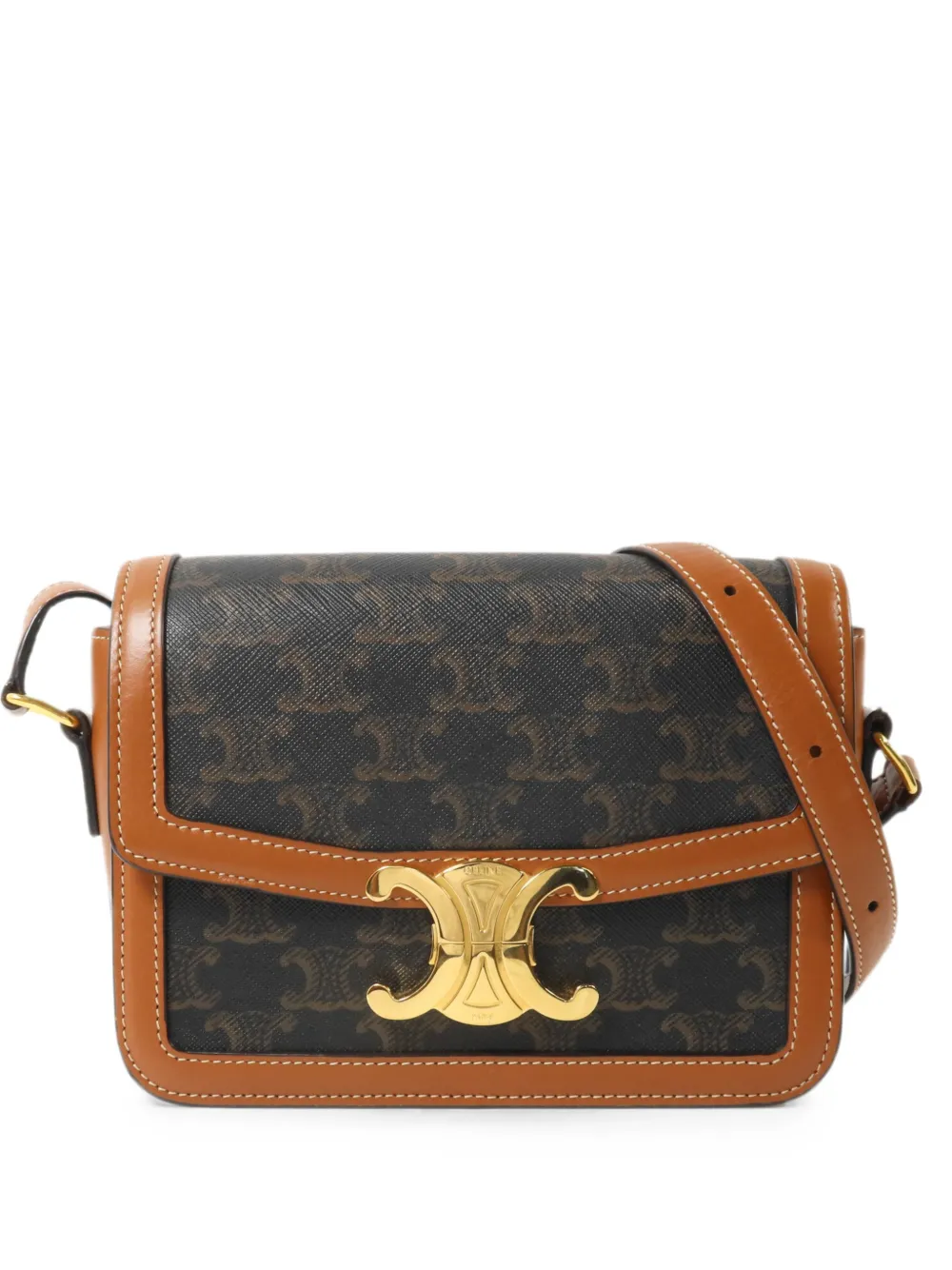 Celine Pre-Owned Triomphe shoulder bag - Brown