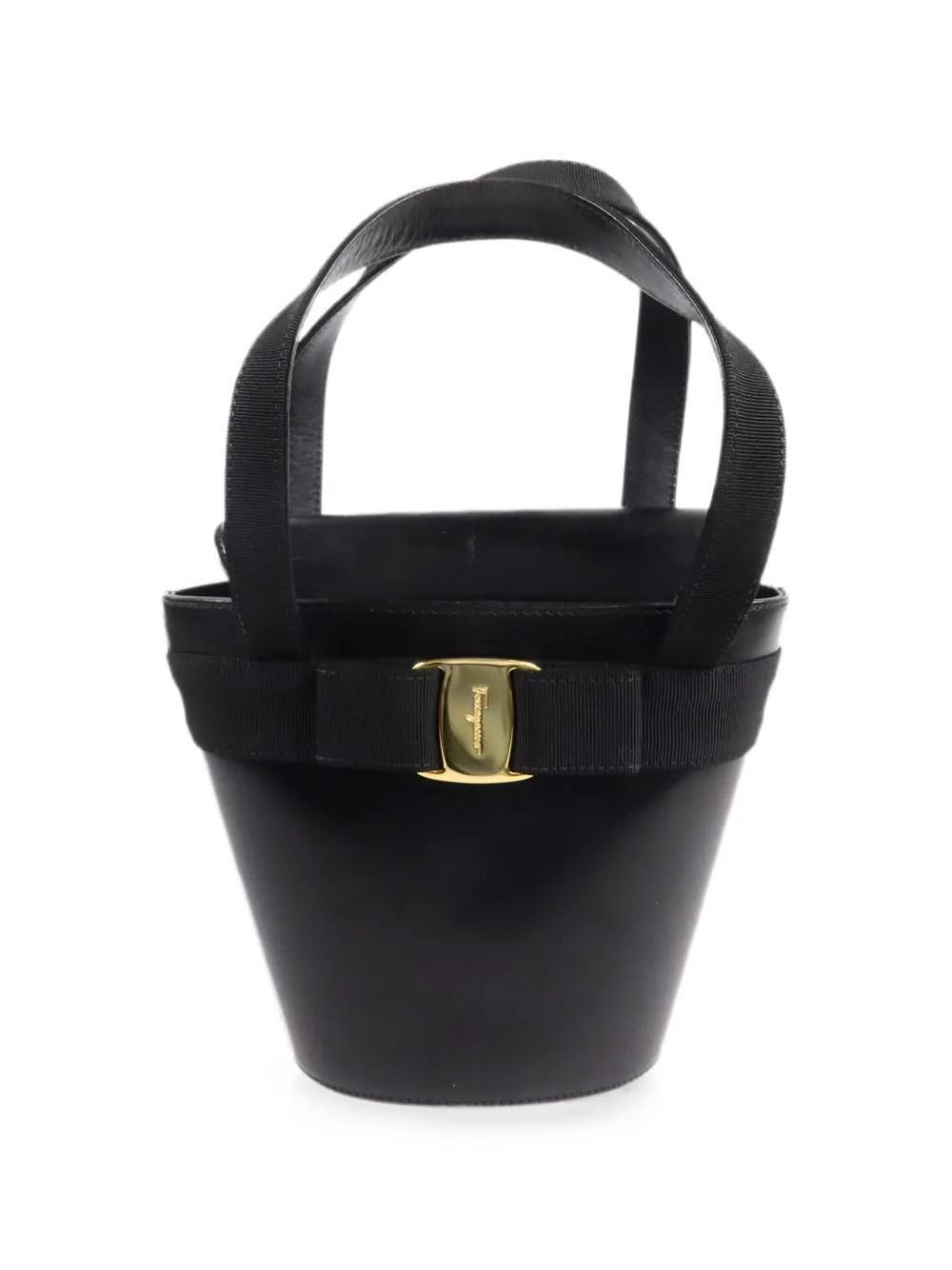 Ferragamo Pre-Owned Vara Ribbon bucket bag - Black