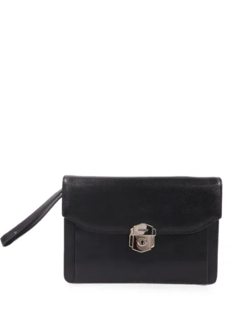 Bally Vintage turn-lock clutch bag