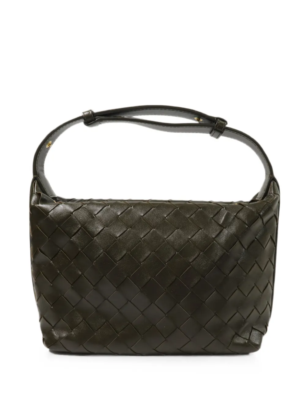 Bottega Veneta Pre-Owned Intrecciato leather clutch bag - Grün