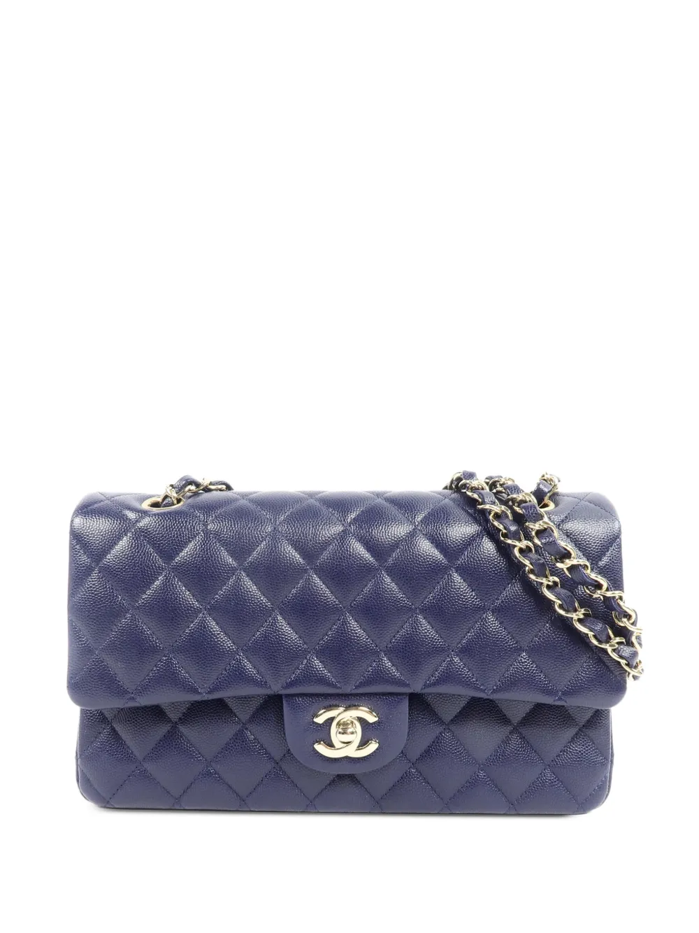 CHANEL Pre-Owned quilted CC turn-lock shoulder bag - Blau