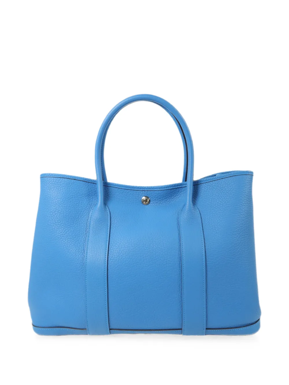 Hermès Pre-owned 2020 Garden Party PM Negonda Leather Tote Bag in Blue, view 2