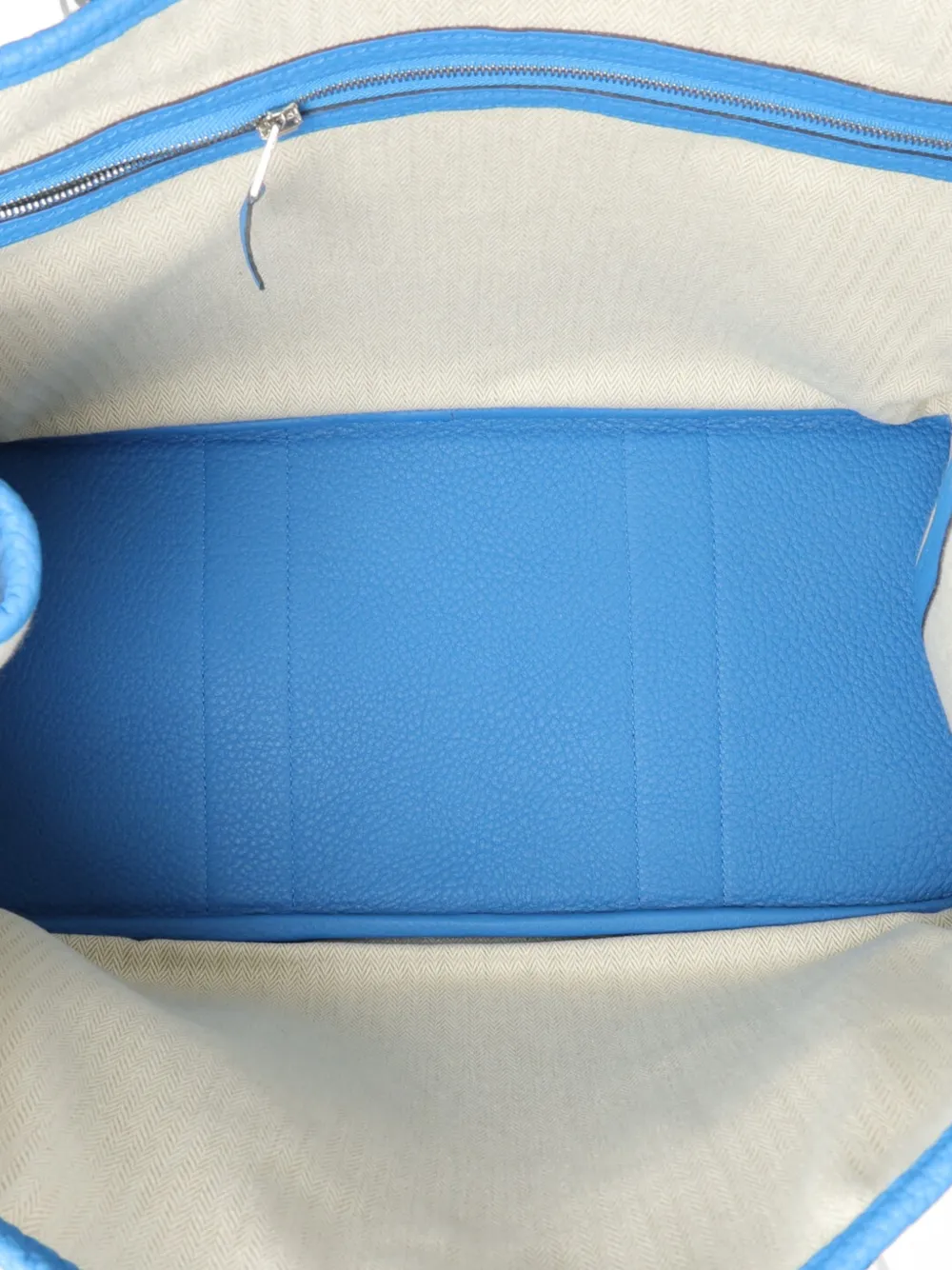 Hermès Pre-owned 2020 Garden Party PM Negonda Leather Tote Bag in Blue, view 5