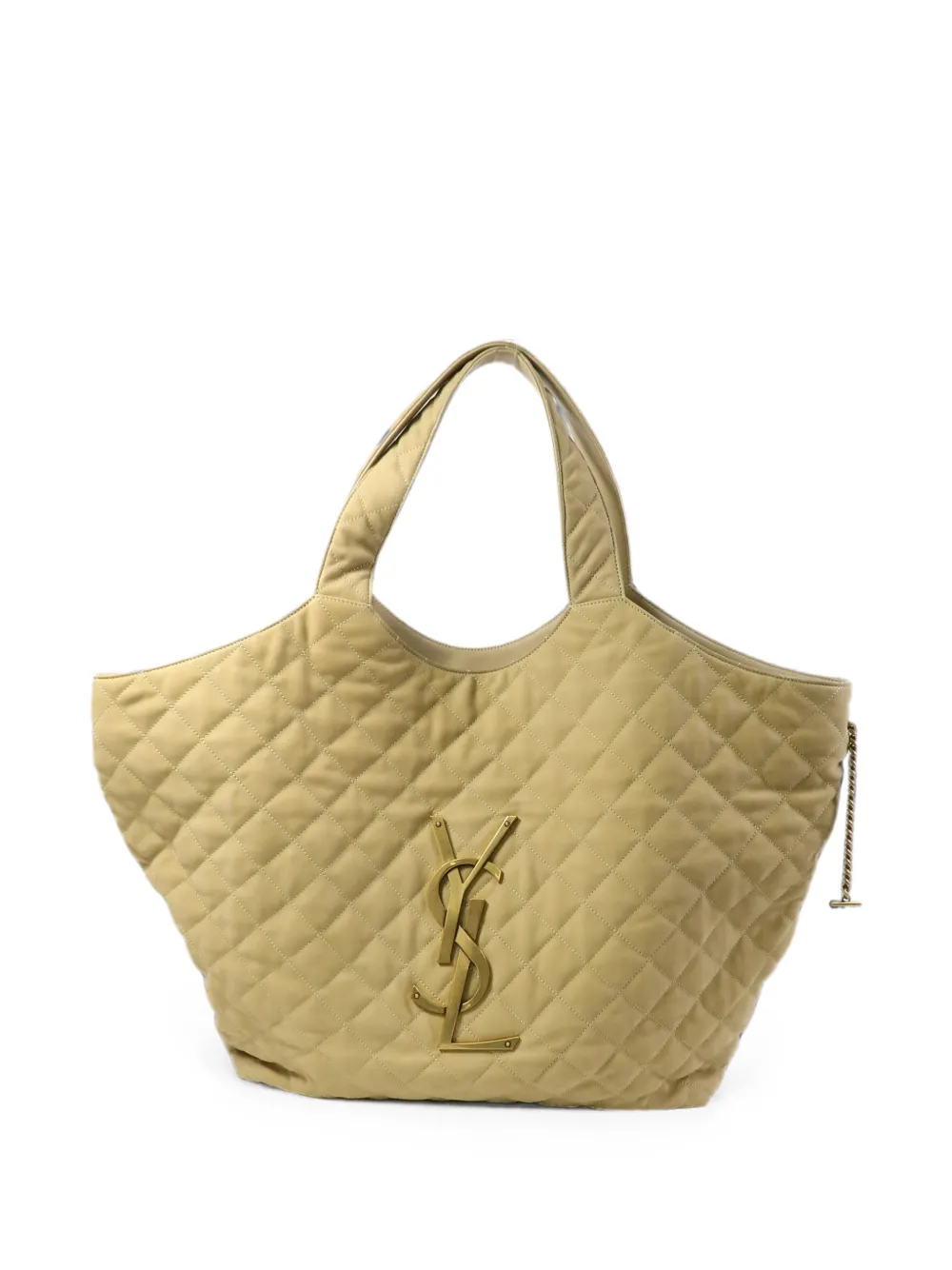 Saint Laurent Pre-Owned ICare quilted tote bag - Neutrals