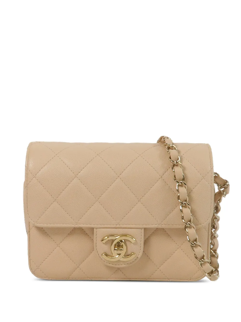 CHANEL Pre-Owned mini CC turn-lock crossbody bag - Toni neutri