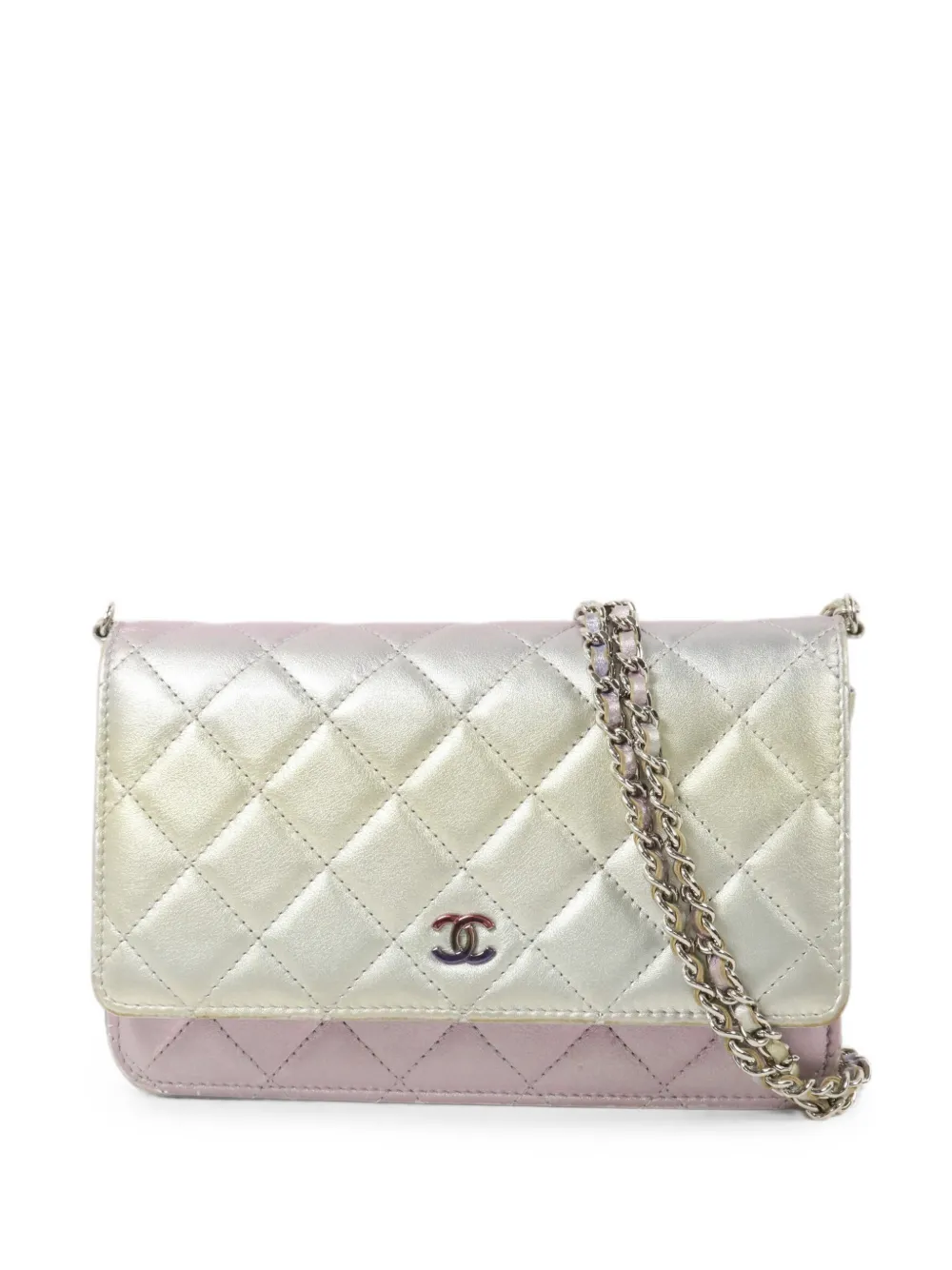 CHANEL Pre-Owned quilted CC shoulder bag - Silber