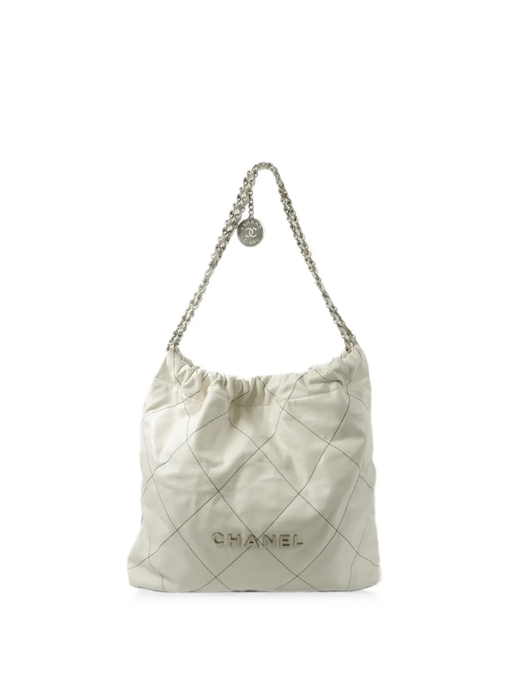 CHANEL Pre-Owned small 22 chain shoulder bag - Bianco