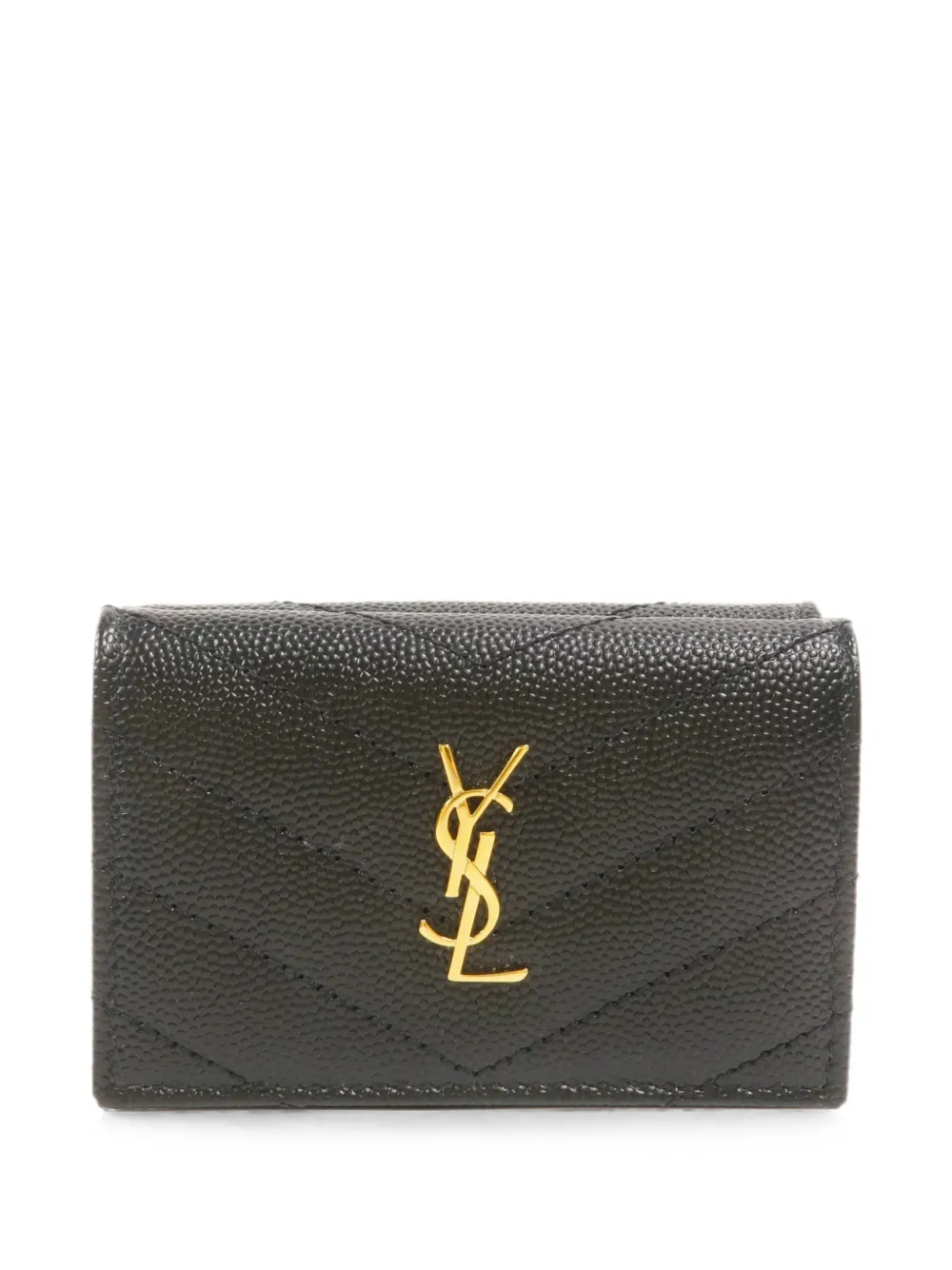 Saint Laurent Pre-Owned Cassandre Matelasse wallet - Nero