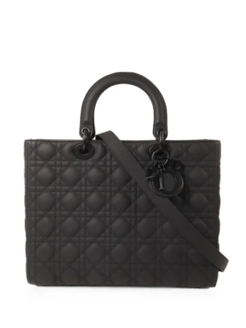 Christian Dior Pre-Owned Large Cannage Lady Dior tote bag